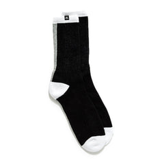 2 Faced Sock - Black/Heather Grey